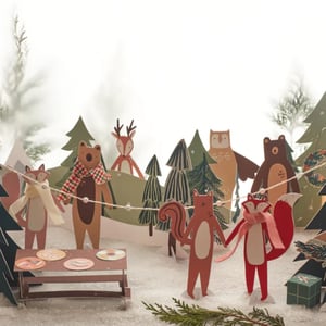 Image of Woodland Paper Play Advent Calendar