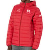 Women's Red Packable Hooded Puffer Jacket