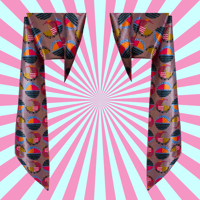 Image 1 of Motion Dot Pink Scarf