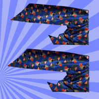 Image 2 of New Motion Dot Blue Scarf