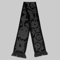 Image of Scarf "Black & dark grey"