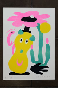 Image of Mr Peanut in Prawnland Risograph Print