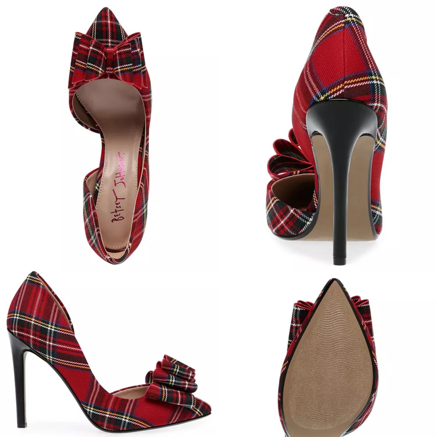 Image of The Betsey Johnson Plaid Pump