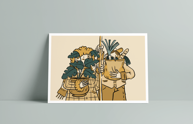 "Heure de pointe et poireaux vinaigrette"