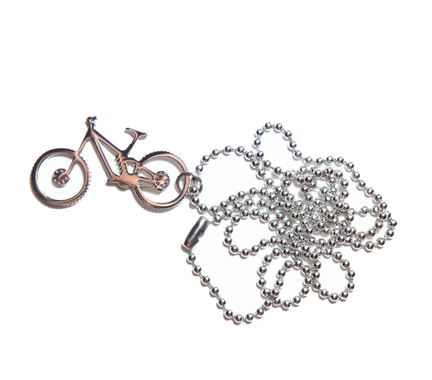 Get Love Bicycle Pendant With Chain Necklace Silver at ₹ 329 | LBB Shop