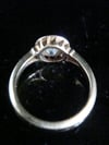 VICTORIAN 18CT YELLOW GOLD  STAR CELESTIAL DIAMOND SOLITAIRE RING
