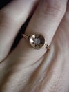 VICTORIAN 18CT YELLOW GOLD  STAR CELESTIAL DIAMOND SOLITAIRE RING