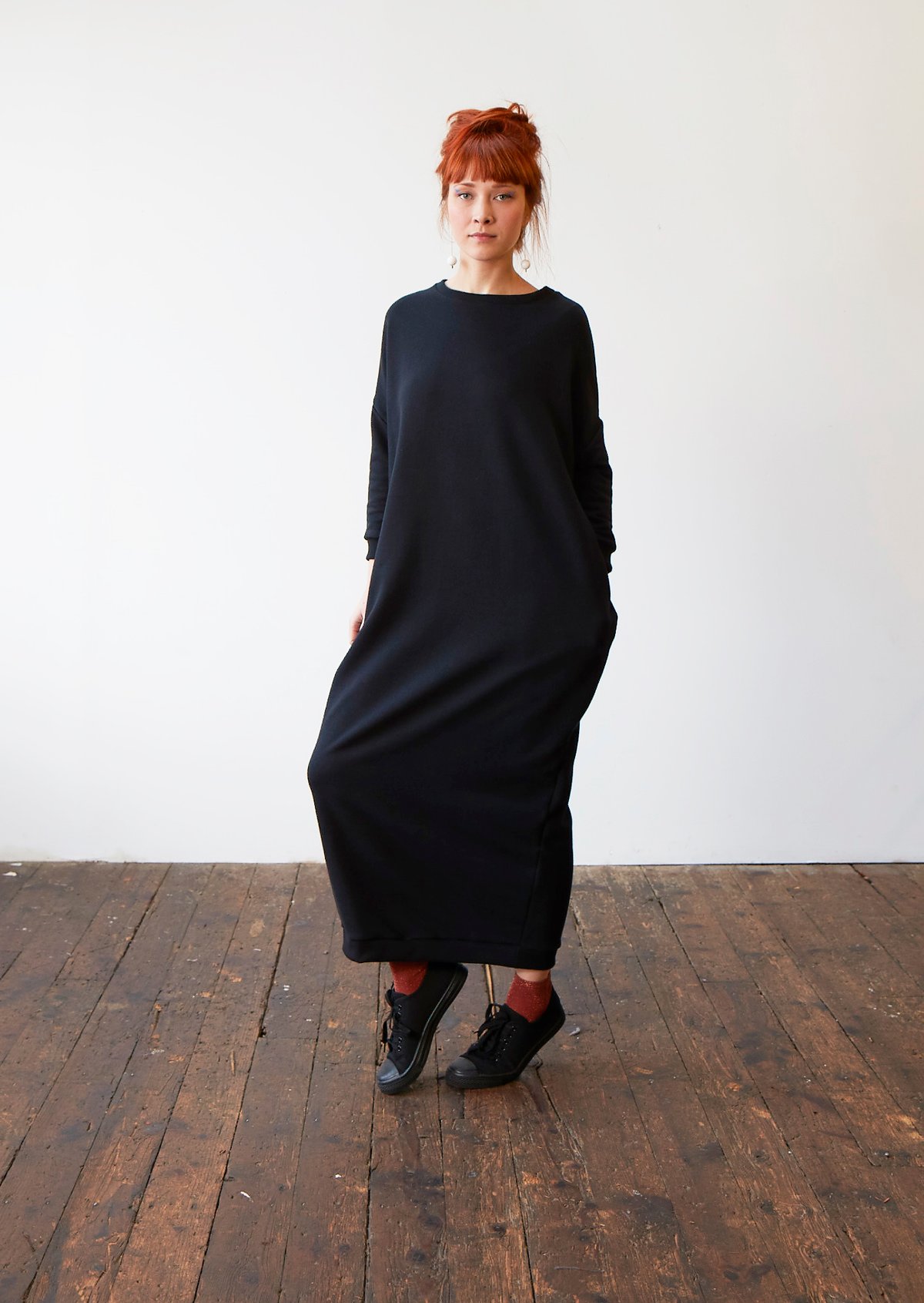 Image of Long Sweatshirt Dress