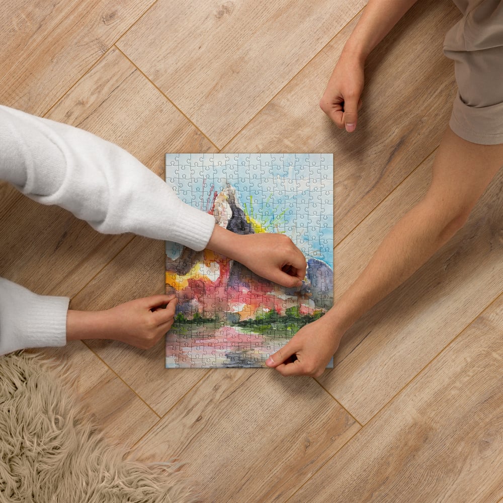 Image of ||| Jigsaw puzzle ||| - "The Mountains Were Peaceful that Day... Pt. 1"