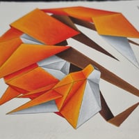 Image 2 of "Tail chasing" gouache original 