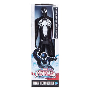 Marvel Avengers Titan Hero Series Black Suit Spider-Man 12" Action Figure