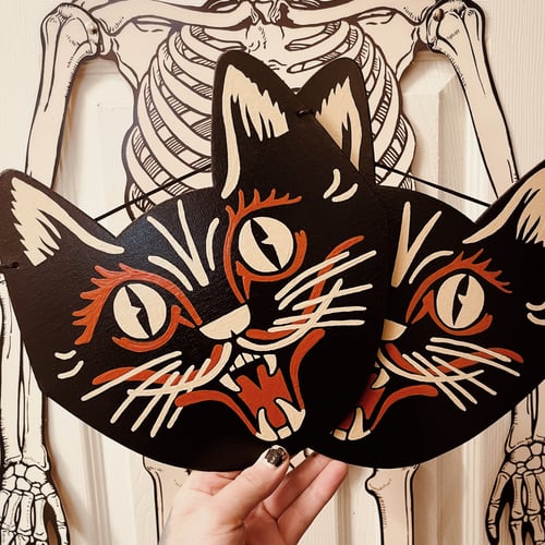 Image of Halloween Cat Wall Decor