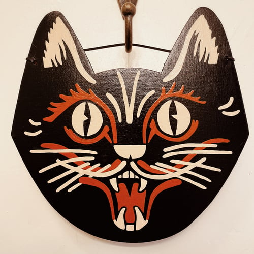 Image of Halloween Cat Wall Decor