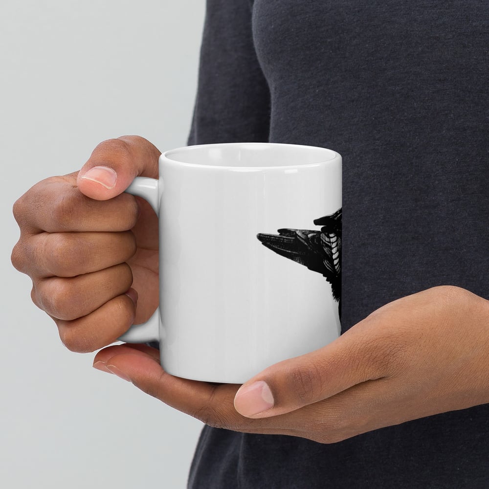 Image of White Raven Mug