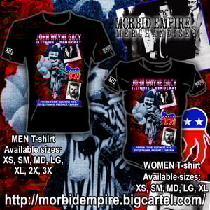 JOHN WAYNE GACY Political Campaign Poster BLACK T-shirt