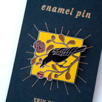 Image 2 of Crow Enamel Pin