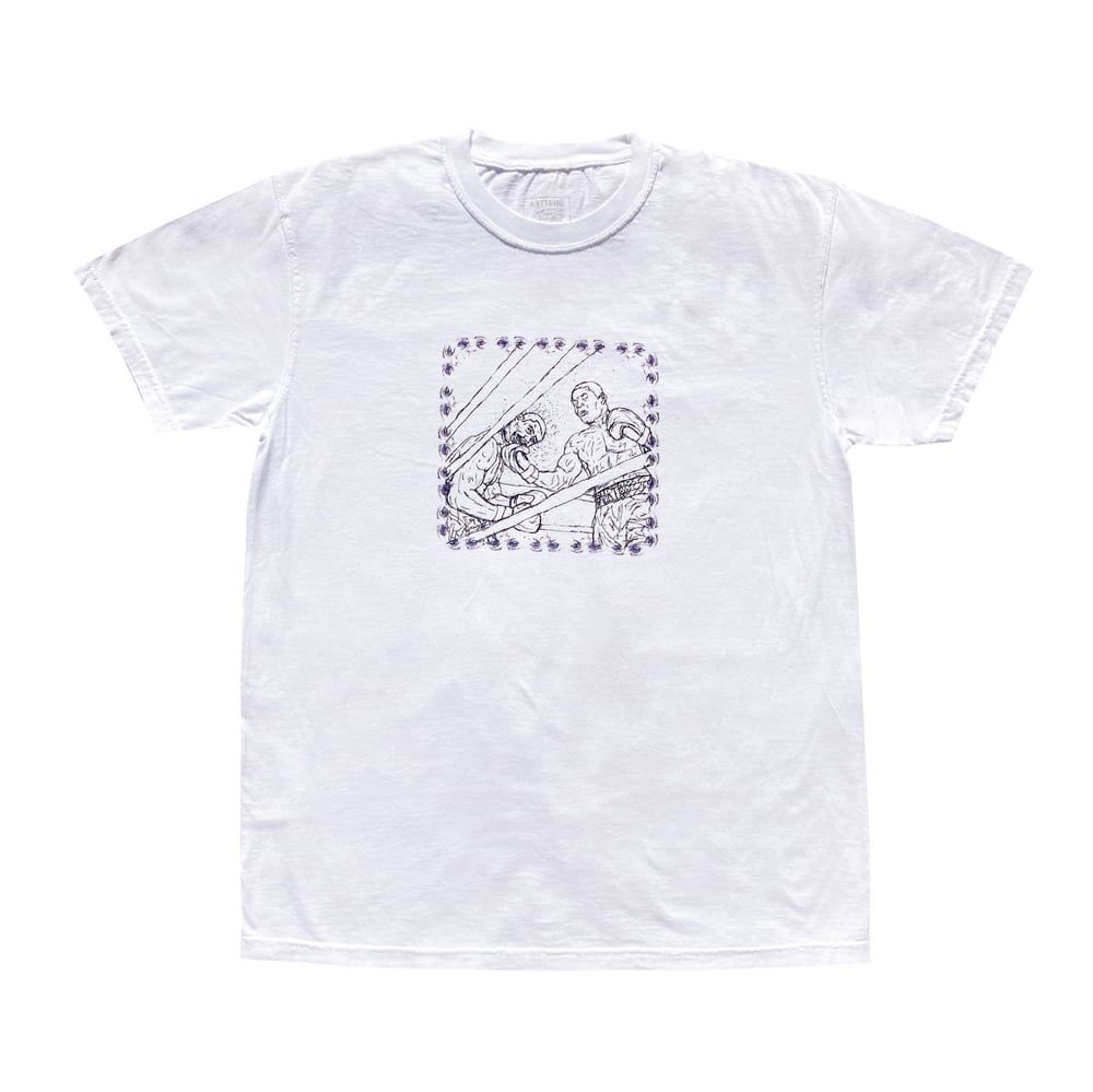 Image of "KNOCKOUT" White T-Shirt