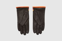 Image 5 of Mens Black Ziggy Leather Gloves