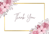 Pink Flower Thank You Card
