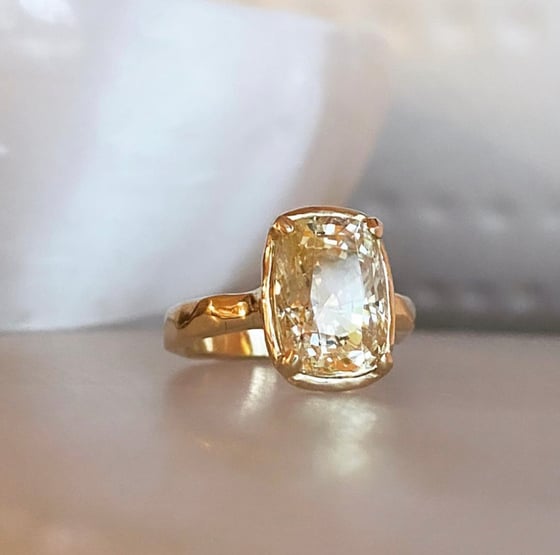 Image of Custom sapphire ring for Matt
