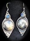 Intentions ~ The Crowning ~ Sterling and Moonstone Earrings