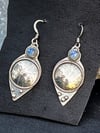 Intentions ~ The Crowning ~ Sterling and Moonstone Earrings