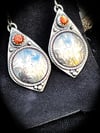 Intentions ~ The Crowning  Sterling and Sunstone Earrings