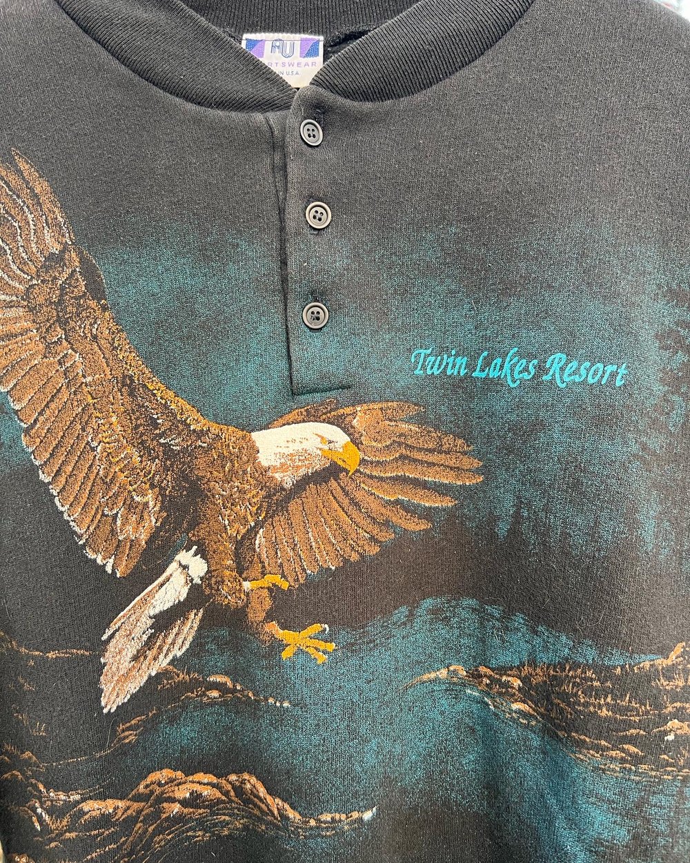 Vintage Twin Lakes Resort Eagle Sweatshirt (XL)