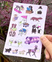 Image 2 of Vinyl Sticker Set: Dogs About Town