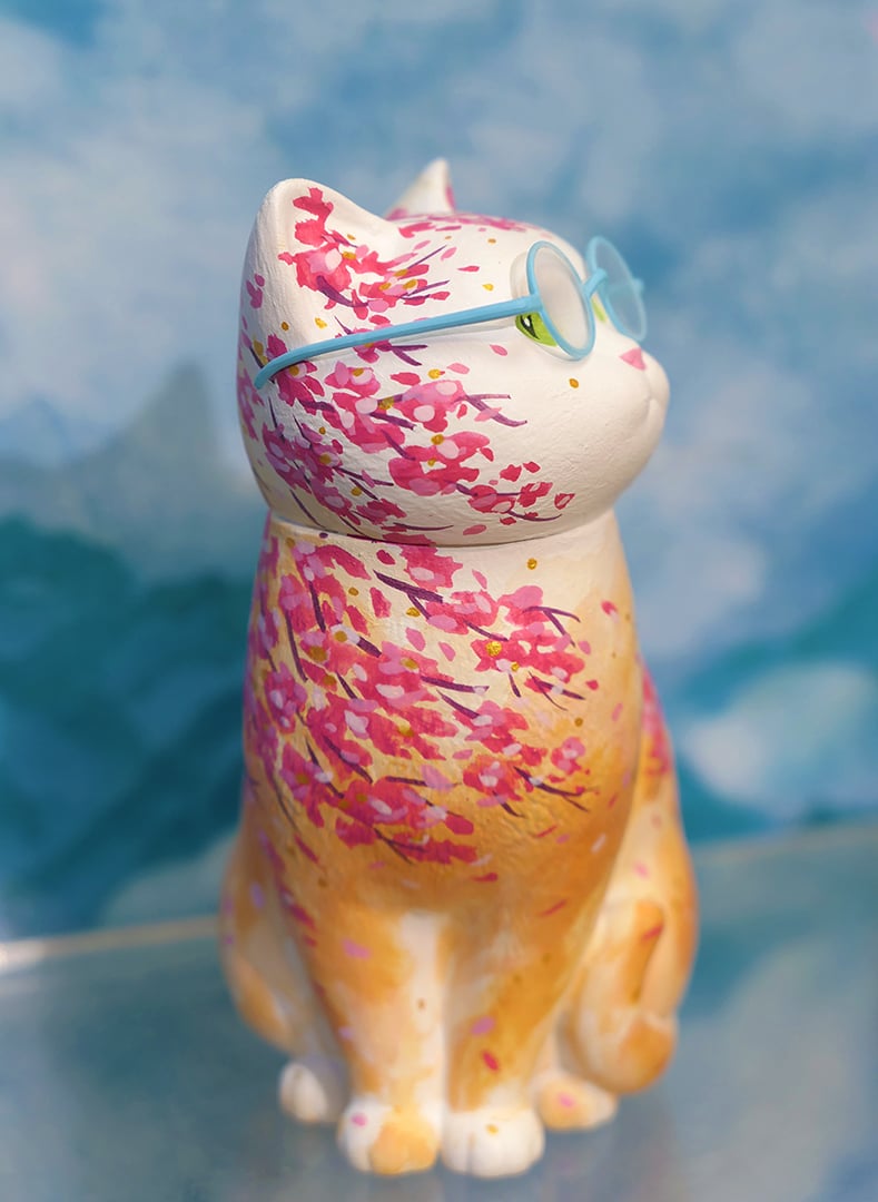 'Sakura Cat - Sunset' 1/1 Custom Figure | DCon 2022
