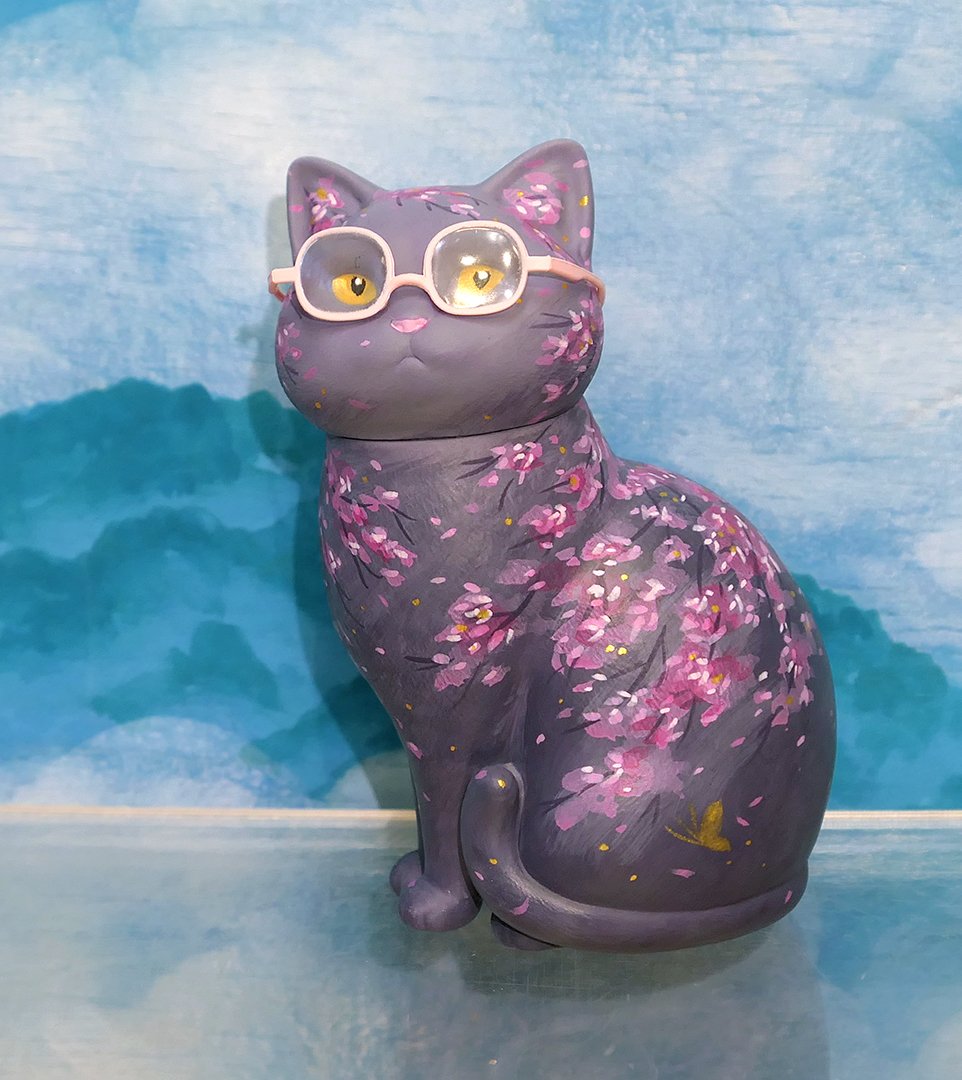 'Sakura Cat - Midnight' 1/1 Custom Figure | DCon 2022