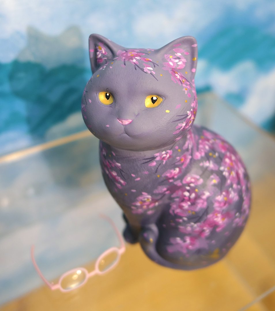 'Sakura Cat - Midnight' 1/1 Custom Figure | DCon 2022