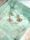 14k diamond evil eye charm 