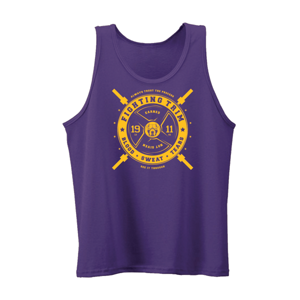 Image of Tank Top Purple - "Earned Not Given"