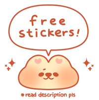 Free stickers! (Read description)