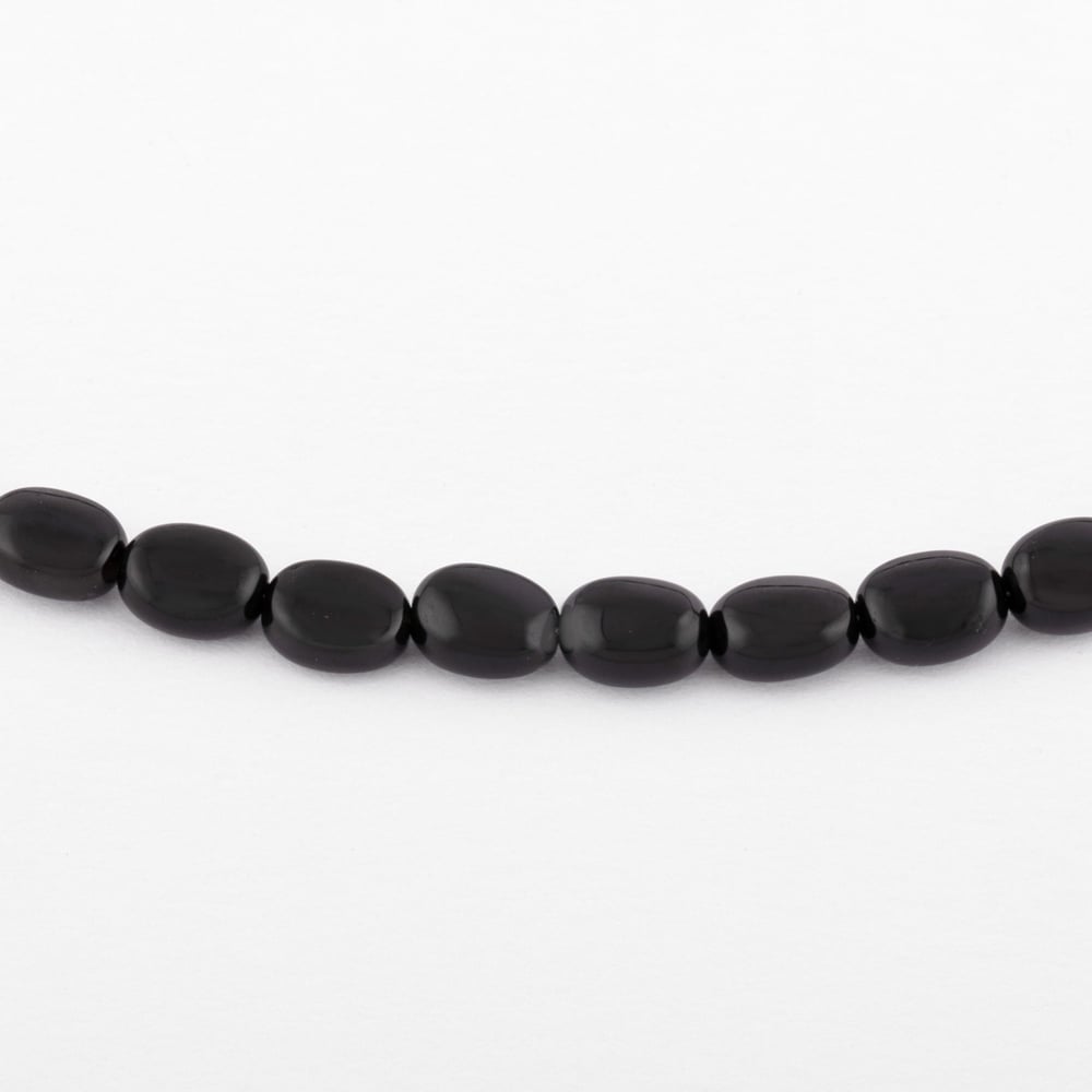 Image of COLLIER CARMEN EN AGATE NOIRE