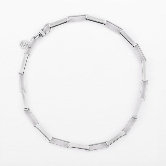 Image of COLLIER ELIZABETH PLAQUÉ ARGENT VIEILLI