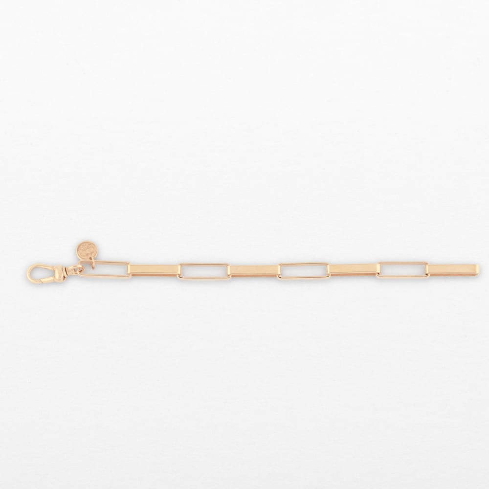 Image of BRACELET ELIZABETH PLAQUÉ OR