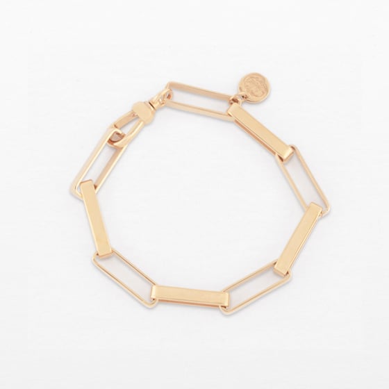 Image of BRACELET ELIZABETH PLAQUÉ OR
