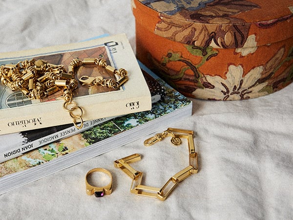 Image of BRACELET ELIZABETH PLAQUÉ OR