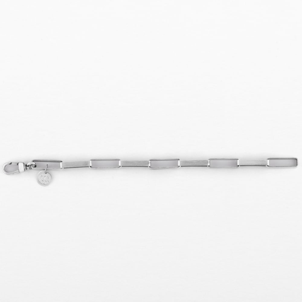 Image of BRACELET ELIZABETH PLAQUÉ ARGENT VIEILLI