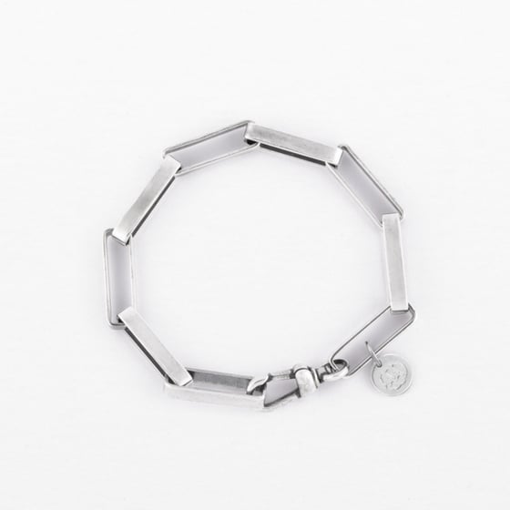 Image of BRACELET ELIZABETH PLAQUÉ ARGENT VIEILLI