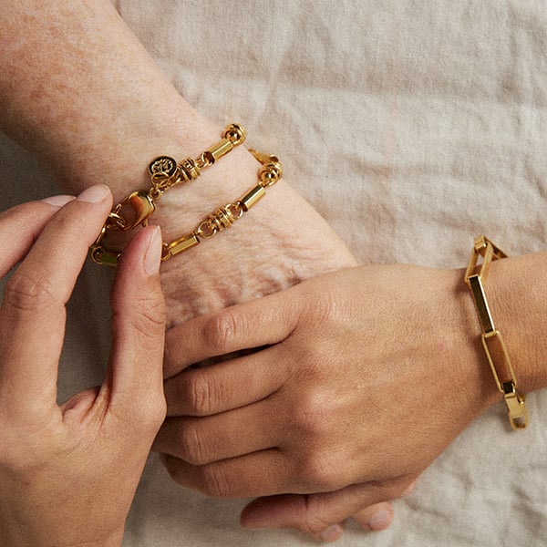 Image of BRACELET CANDICE PLAQUÉ OR