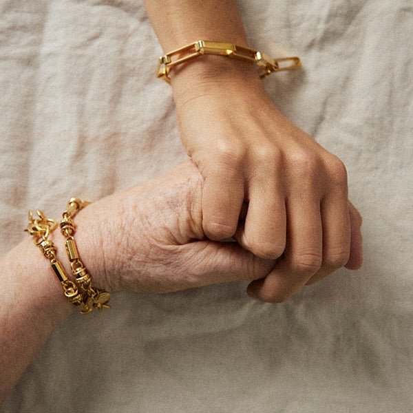 Image of BRACELET CANDICE PLAQUÉ OR