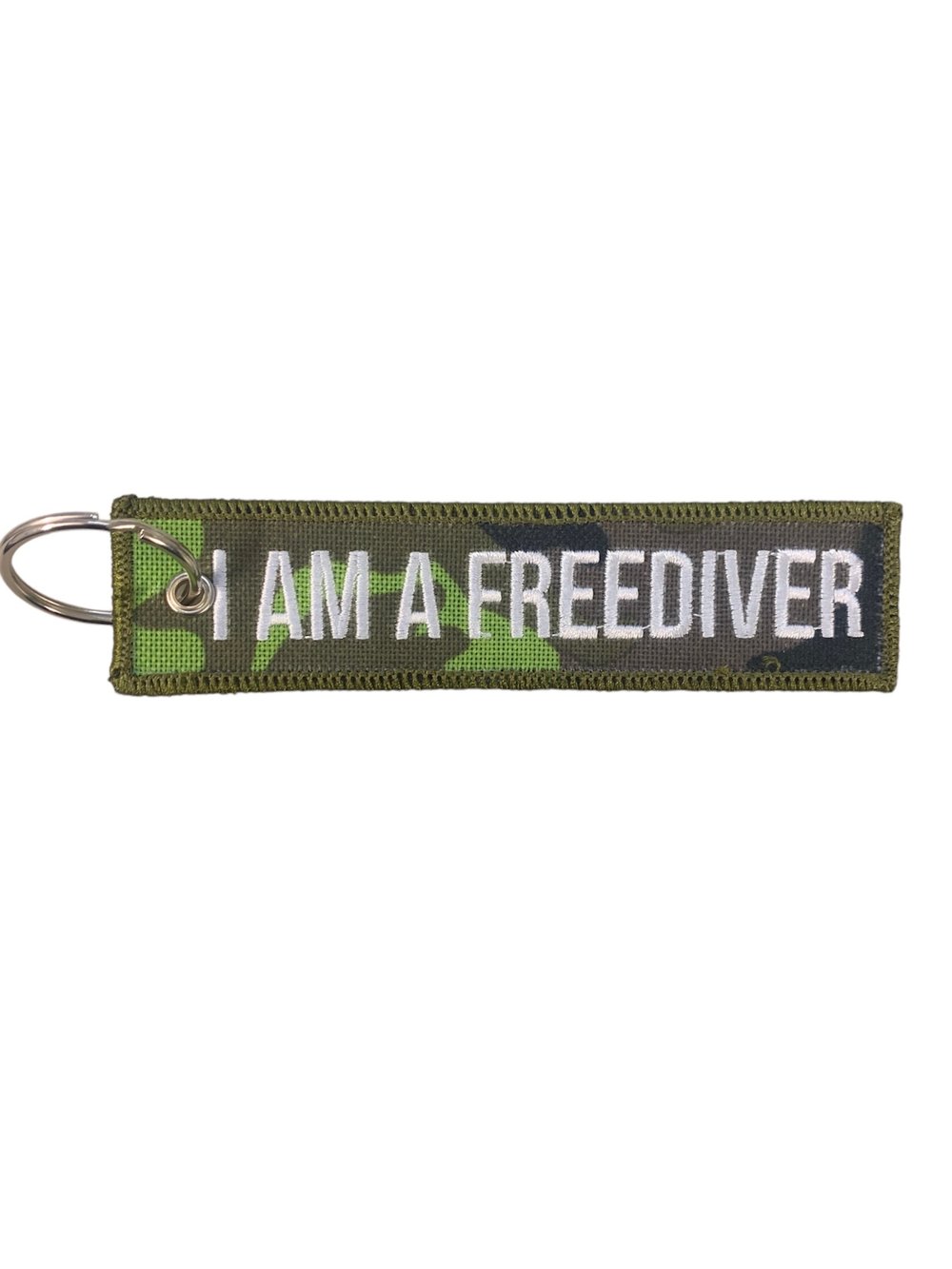 EMBROIDERED KEYCHAINS APNEA ACADEMY CAMO GREEN