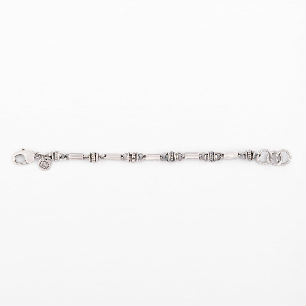 Image of BRACELET CANDICE PLAQUÉ ARGENT VIEILLI