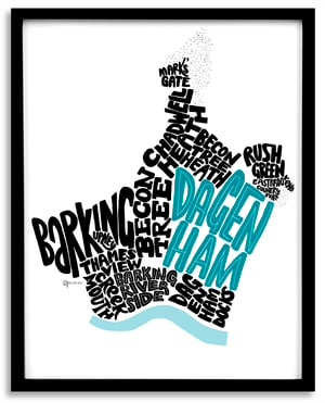 Image of London Borough of Barking & Dagenham - Districts Type Map