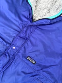 Image 4 of Patagonia Glissade Reversible Fleece Jacket - Grey & Blue 