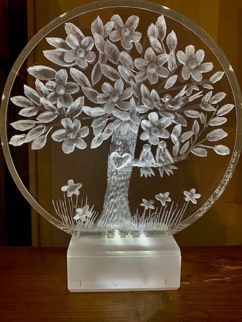 Image of  Light Up Joyce Francis Tree Lamps