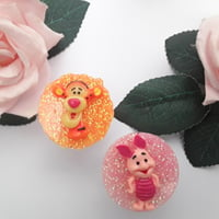 Tigger Glitter mobile phone grip, Piglet Glitter mobile phone grip